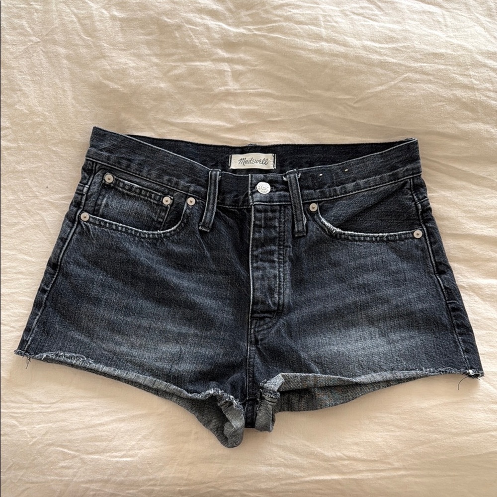 Madewell Women's Black Denim Shorts